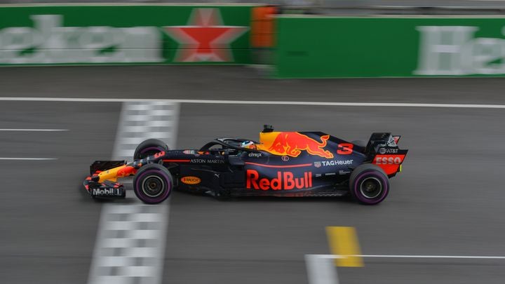 Daniel Ricciardo driving