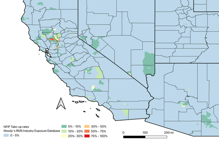 NFIP take-up rates in the Western U.S. states
