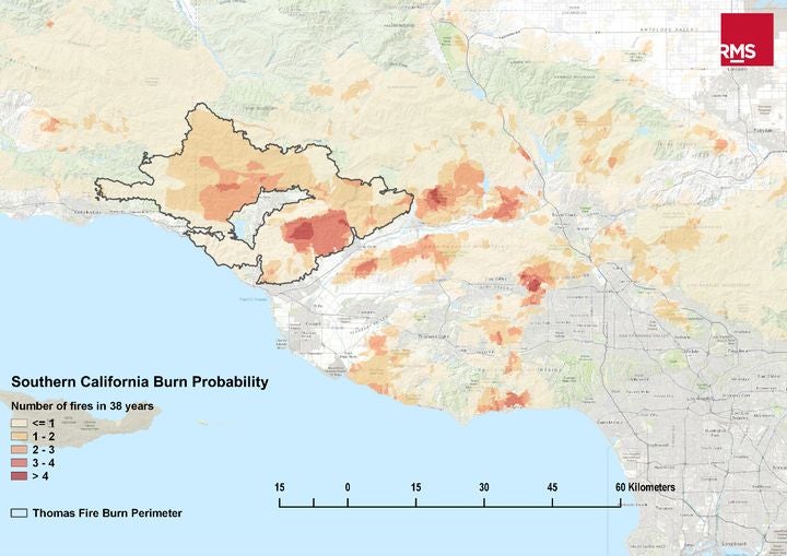 Southern California Thomas Fire Loss Estimate And Mudslide