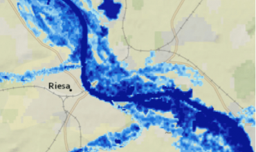 Elbe River flood hazard map